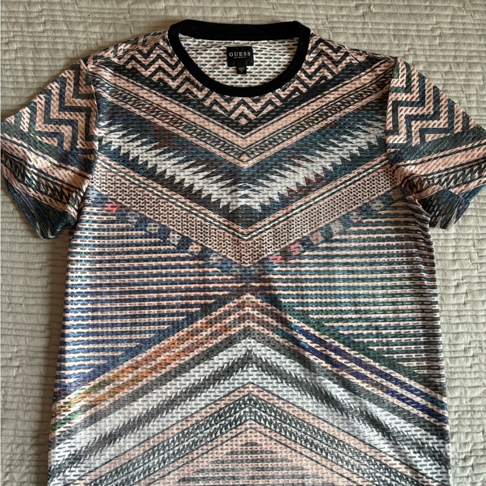 Guess Multicolor Chevron T-Shirt